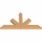 Ekena Millwork Saratoga Timber Gable Bracket, Western Red Cedar, 60"W x 32"H x 3 1/2"D x 5 1/2"F, 13/12 Pitch GBW060X32X0406SAR00SWR - alternate 3